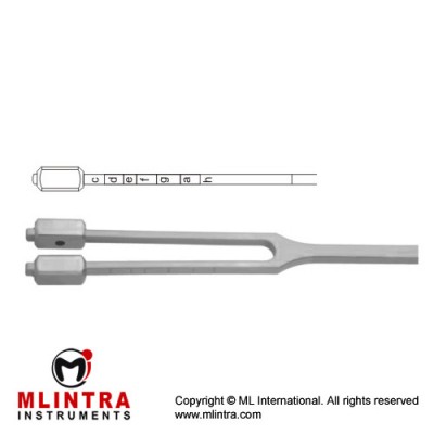 Hartmann Tuning Fork Moveable up to h Stainless Steel, Frequency C 128 Hartmann Tuning Fork Moveable up to h Stainless Steel, Frequency C 128